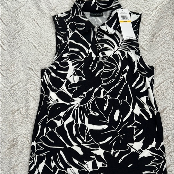 NWT Rafaella Sleeveless Polo Size Medium - Picture 1 of 4